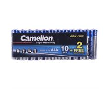برای اطلاع از قیمت عمده تماس حاصل فرمایید 

پک 2+10 باتری نیم قلمی Camelion Super Heavy Duty R03P 1.5V AAA شرینک