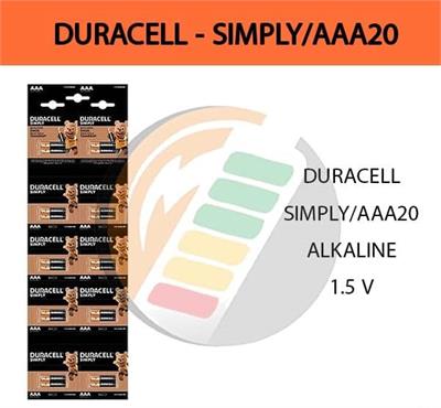 برای اطلاع از قیمت عمده تماس حاصل فرمایید

باتری نیم قلمی آلکالاین دوراسل DURACELL SIMPLY AAA20