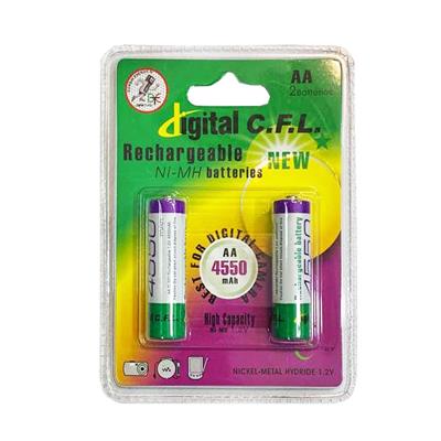 برای اطلاع از قیمت عمده تماس حاصل فرمایید

باتری قلمی قابل شارژ دیجیتال سی اف ال کد ۴۵۵۰ بسته دو عددی