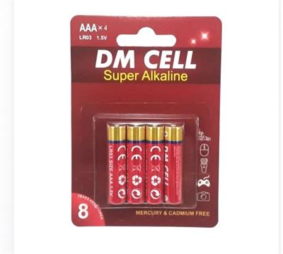 برای اطلاع از قیمت عمده تماس حاصل فرمایید

باتری نیم قلم AAA دی ام سل DM CELL مدل Super Alkaline LR03