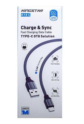 برای اطلاع از قیمت عمده تماس حاصل فرمایید

کابل شارژ USB به تایپ C کینگ استار مدل K18C طول 1 متر