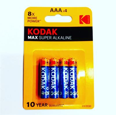 برای اطلاع از قیمت عمده تماس حاصل فرمایید

باتری نیم قلمی کداک مدل مکس آلکالاین کارت 4 عددی