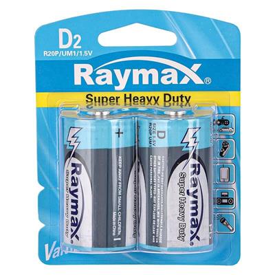 برای اطلاع از قیمت عمده تماس حاصل فرمایید 

باتری دوتایی بزرگ Raymax Super Heavy Duty 1.5V D